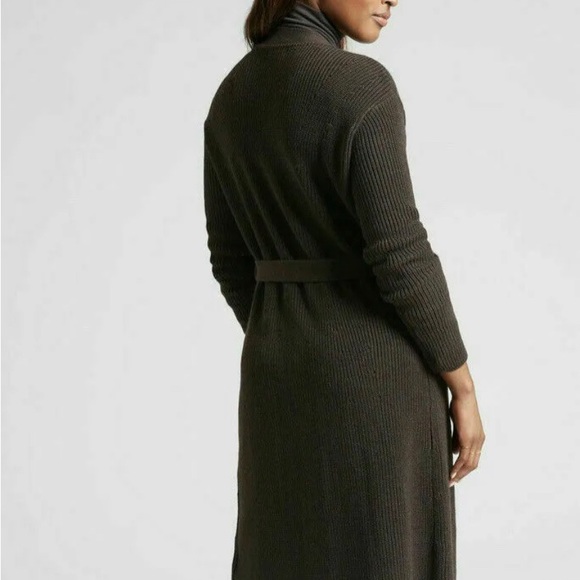 Athleta Scenic Wrap Long Sweater Walnut Brown Heather Women’s Size Medium - Picture 4 of 13
